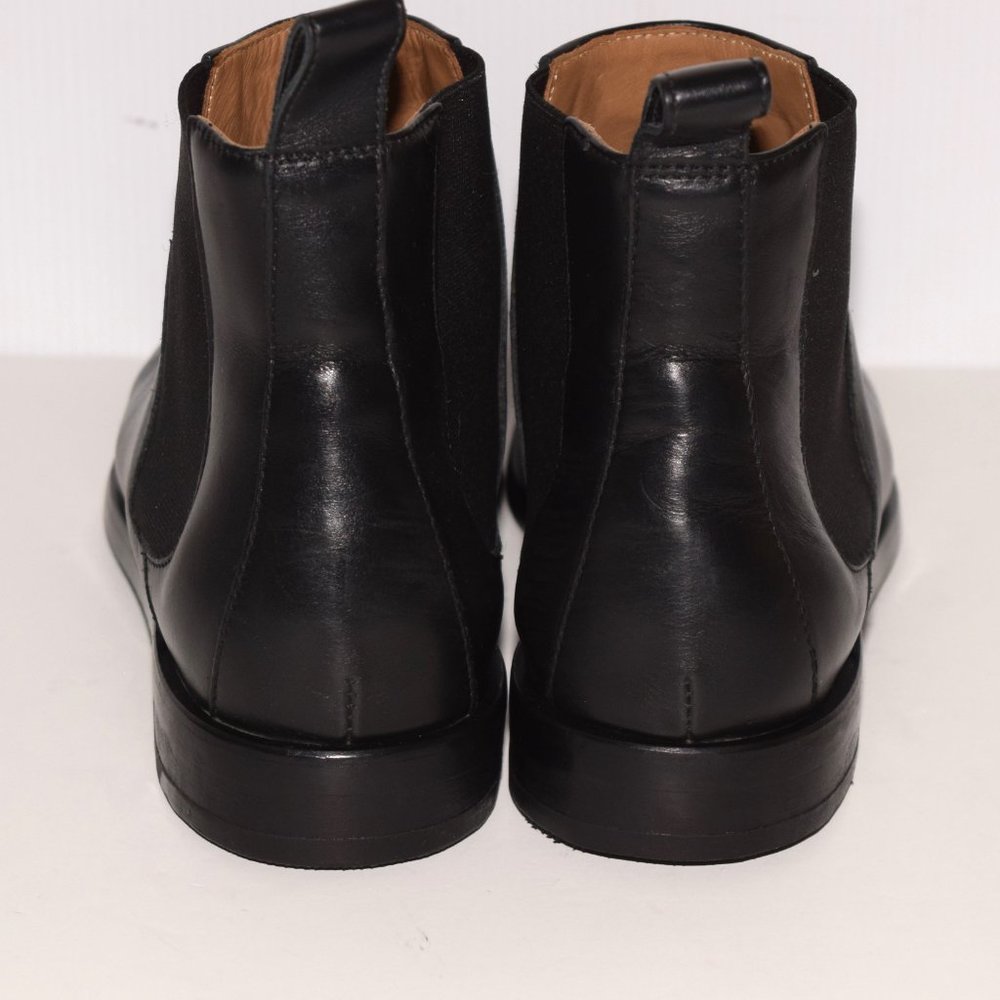 Everlane New Modern Chelsea Black Leather Ankle Boots Size 8 - Picture 6 of 9
